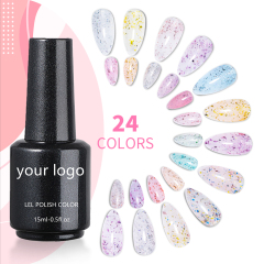 Glitter base gel