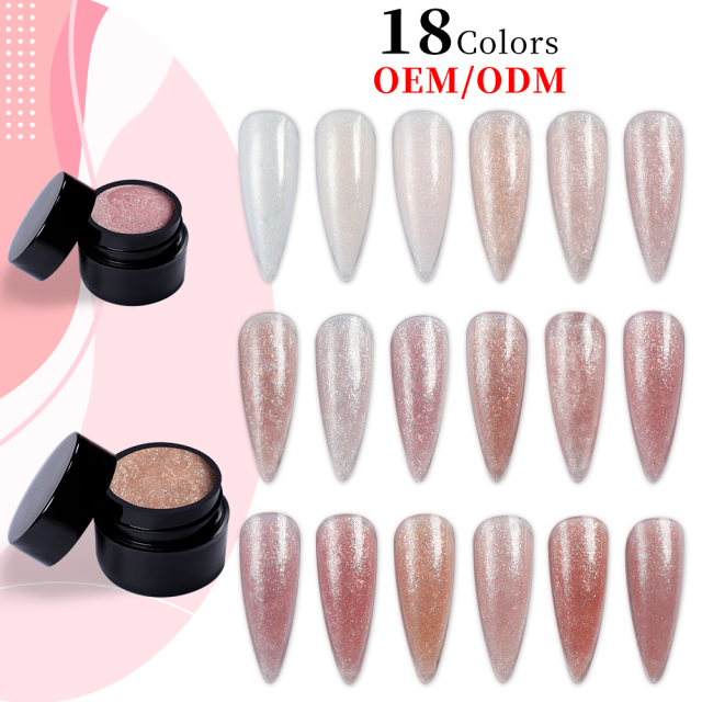 Crystal builder gel 18 colors