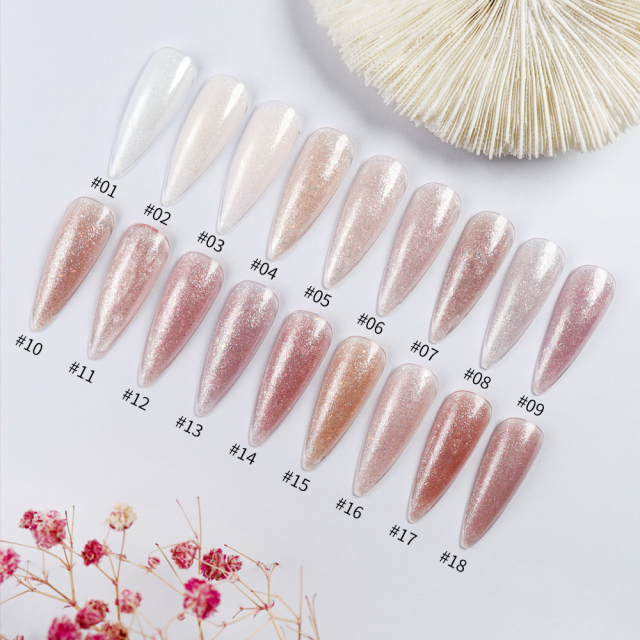 Crystal builder gel 18 colors