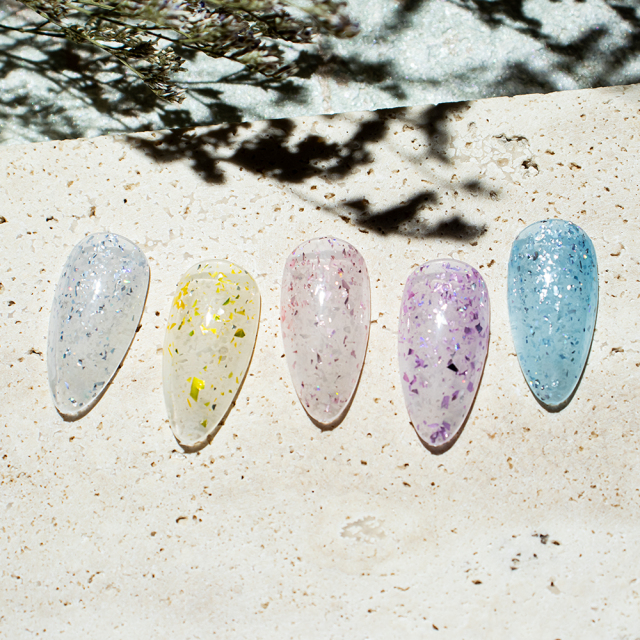Glitter base gel