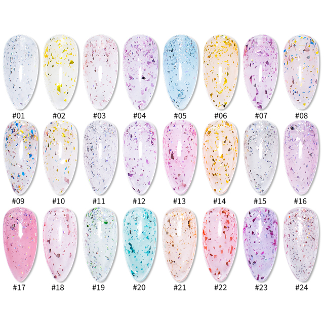 Glitter base gel