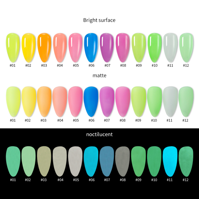 luminous gel 12 colors