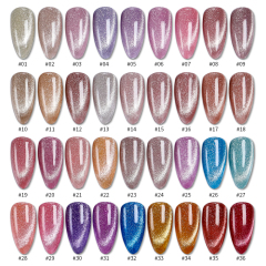 Brocade ice crystal cat eye base gel
