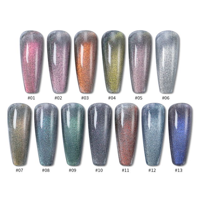 Dynamic disco cat eye gel