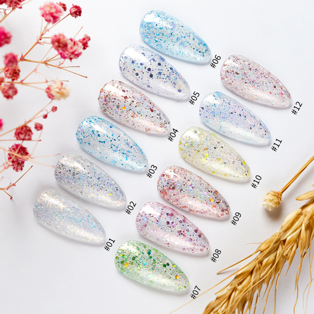 brocade glitter gel