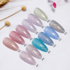 luminous glitter gel