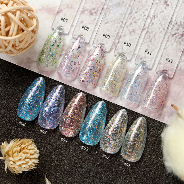 brocade glitter gel