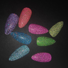 luminous macaron glitter gel