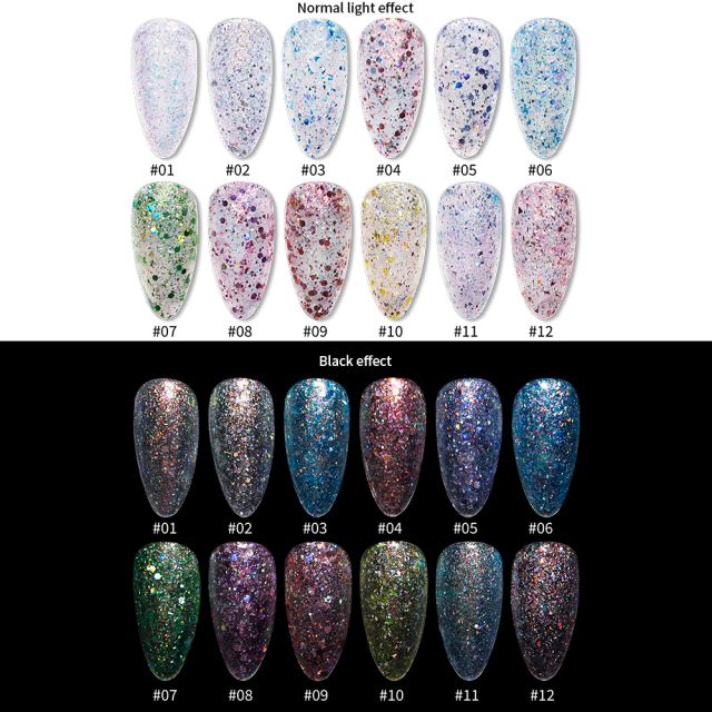 brocade glitter gel