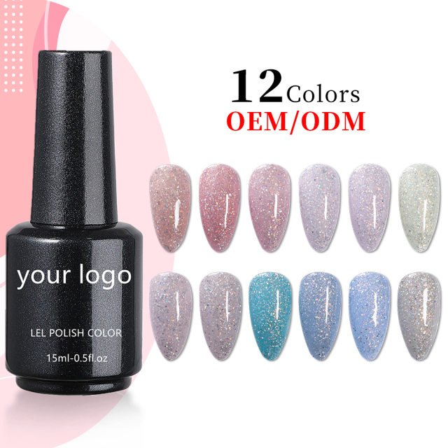 luminous glitter gel