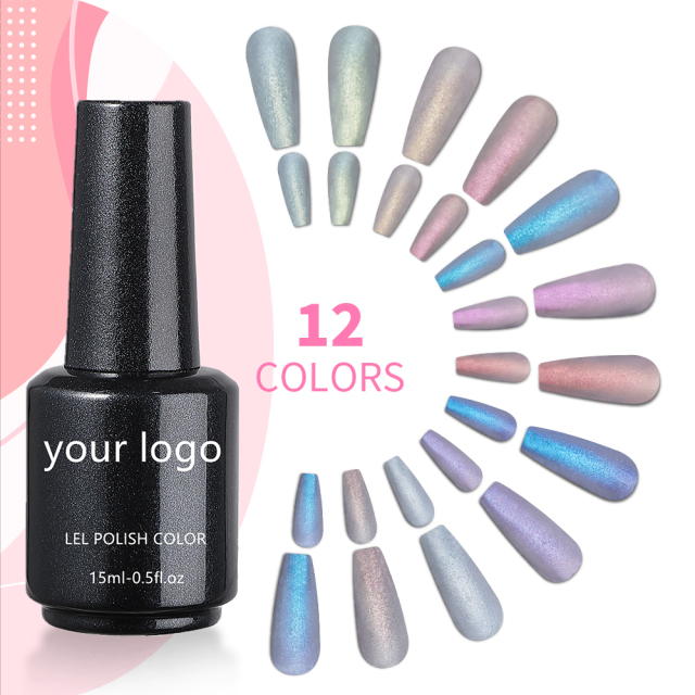 shiny luminous chamelon gel