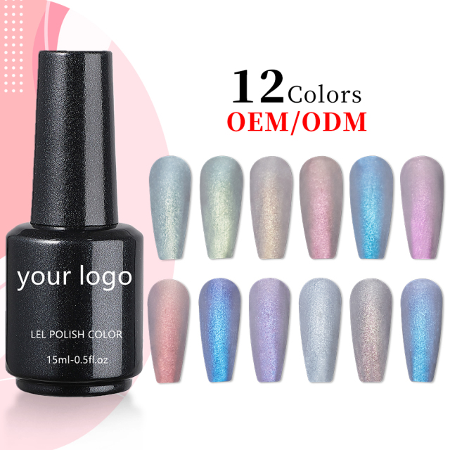 shiny luminous chamelon gel