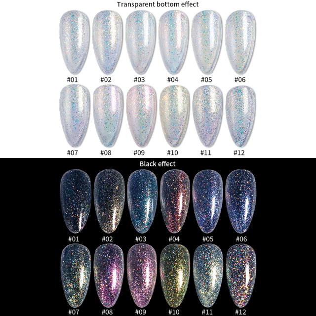 rainbow brocade gel