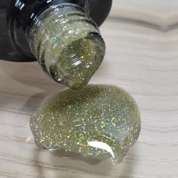 rainbow shiny disco gel