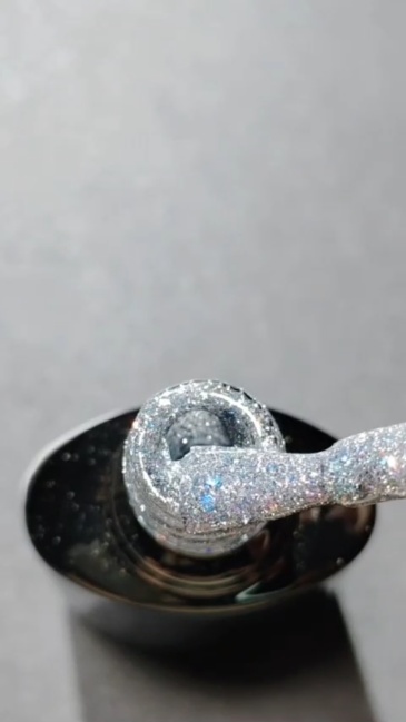 disco rainbow glitter gel