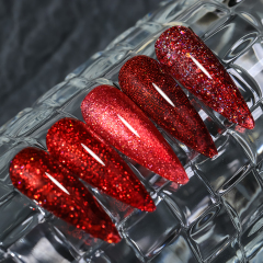 Red series glitter gel