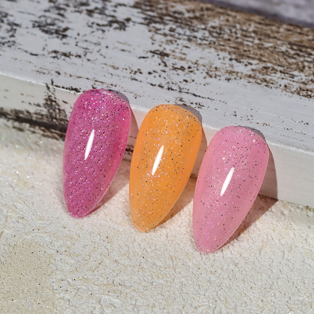 candy glitter base gel