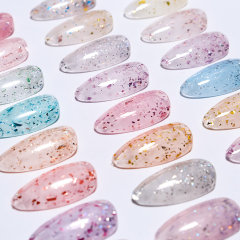Glitter base gel