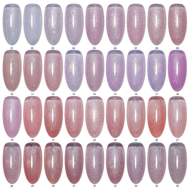 glitter base gel