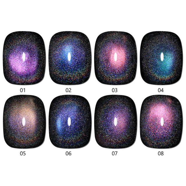 9D Rainbow cat eye