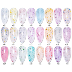 Glitter base gel