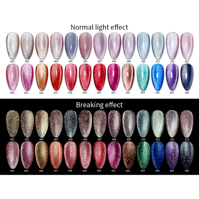 Rainbow diamond disco gel