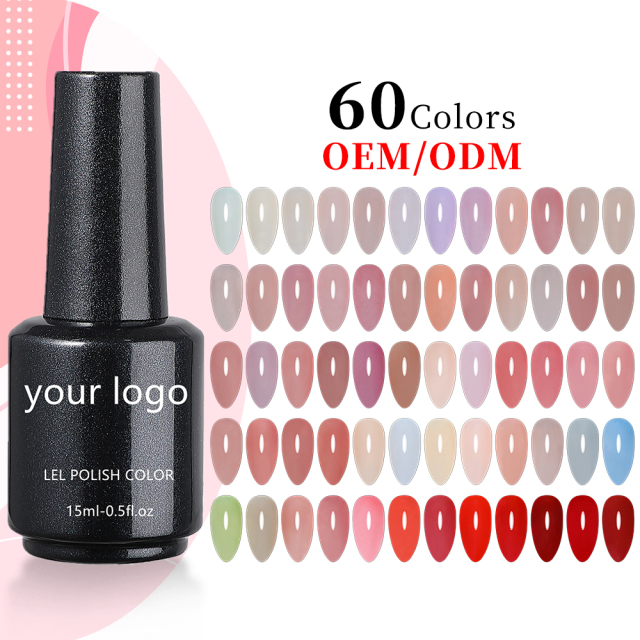 nude series glitter base gel 60 colors