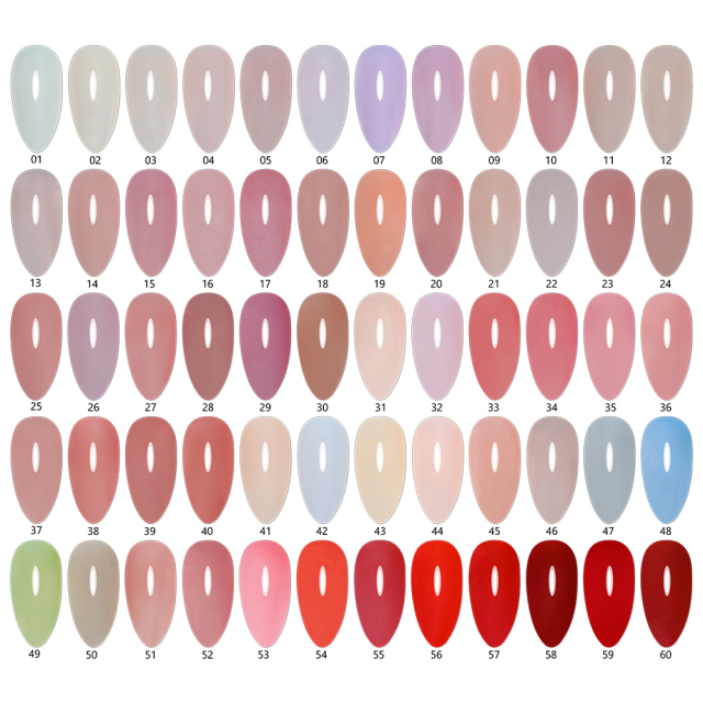 nude series glitter base gel 60 colors