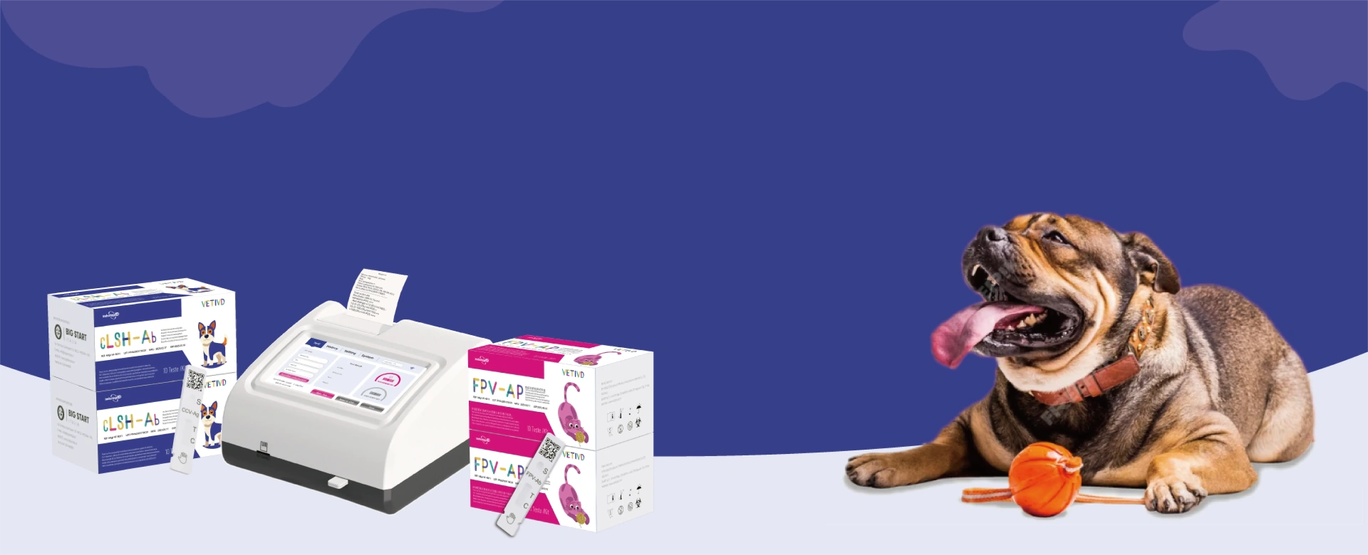Imhotep  | Veterinary Fluorescence Immunoassay Analyzer | VETIVD™ MIG300 | Pet quick test reagent | Rapid animal detection reagent