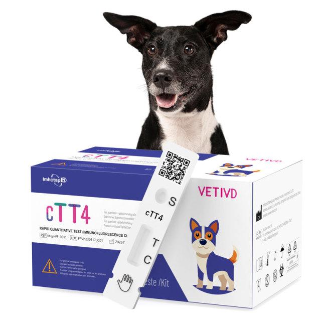 Test Rapidi cTT4 (FIA) | Tiroxina totale canina (cTT4)Test quantitativo rapido  | VETIVD™ cTT4 12 minuti per ottenere i risultati