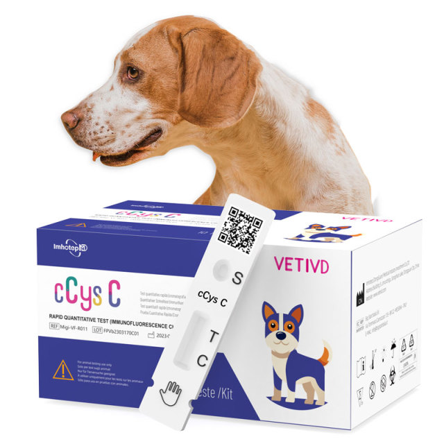 cCys C Canine Rapid Tests(FIA) | Canine Cystatin C(cCys C) Rapid Quantitative Test | VETIVD™ cCys C 10 minutes to detect results