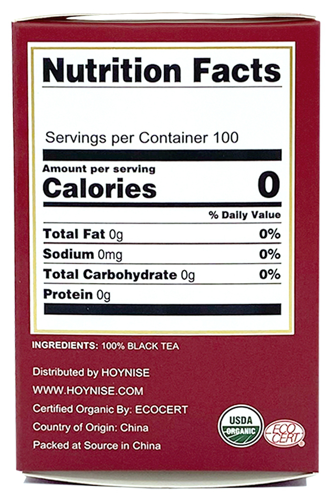 OGANIC CHINESE BLACK TEA HIGH MOUNTAIN TEA