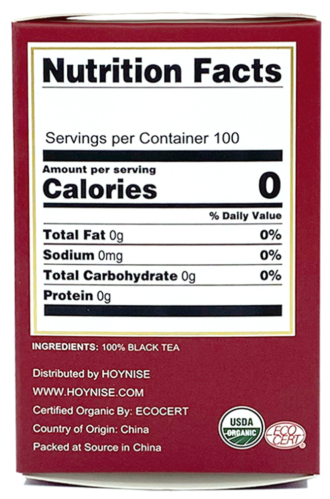 OGANIC CHINESE BLACK TEA HIGH MOUNTAIN TEA