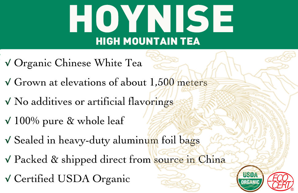 OGANIC CHINESE WHITE TEA HIGH MOUNTAIN TEA