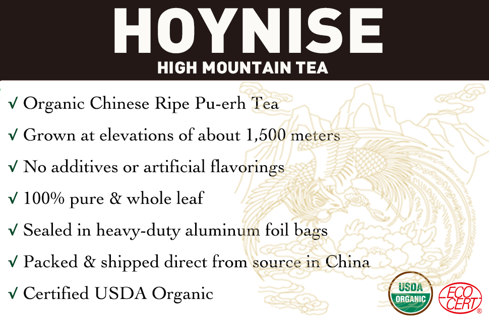 OGANIC CHINESE PU-ERH TEA HIGH MOUNTAIN TEA
