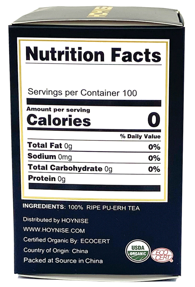 OGANIC CHINESE PU-ERH TEA HIGH MOUNTAIN TEA