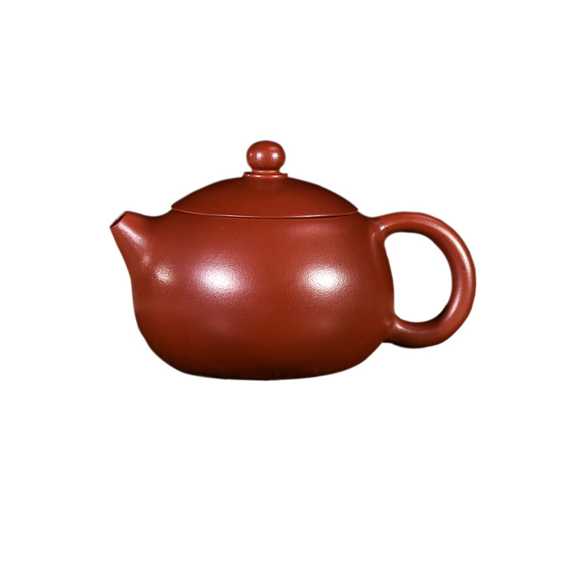 Purple clay teapot