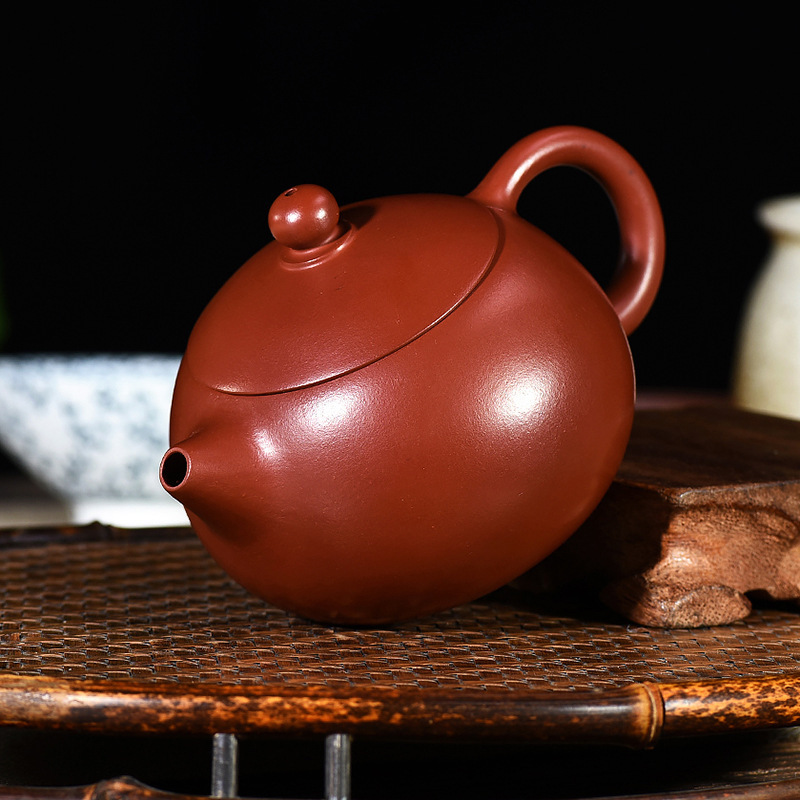 Purple clay teapot