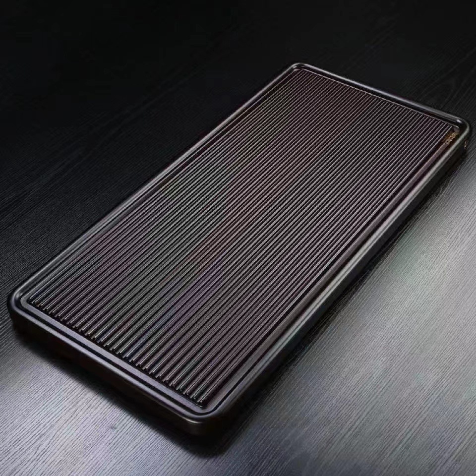 Log tea tray