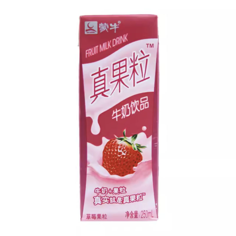 蒙牛真果粒 草莓味 250ml