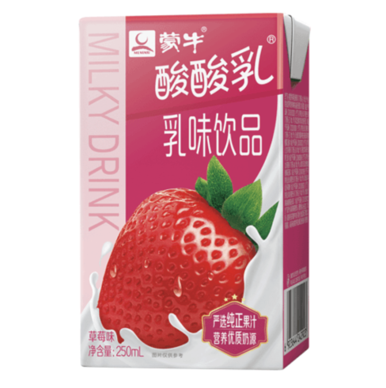 蒙牛优酸乳 草莓味 250ml