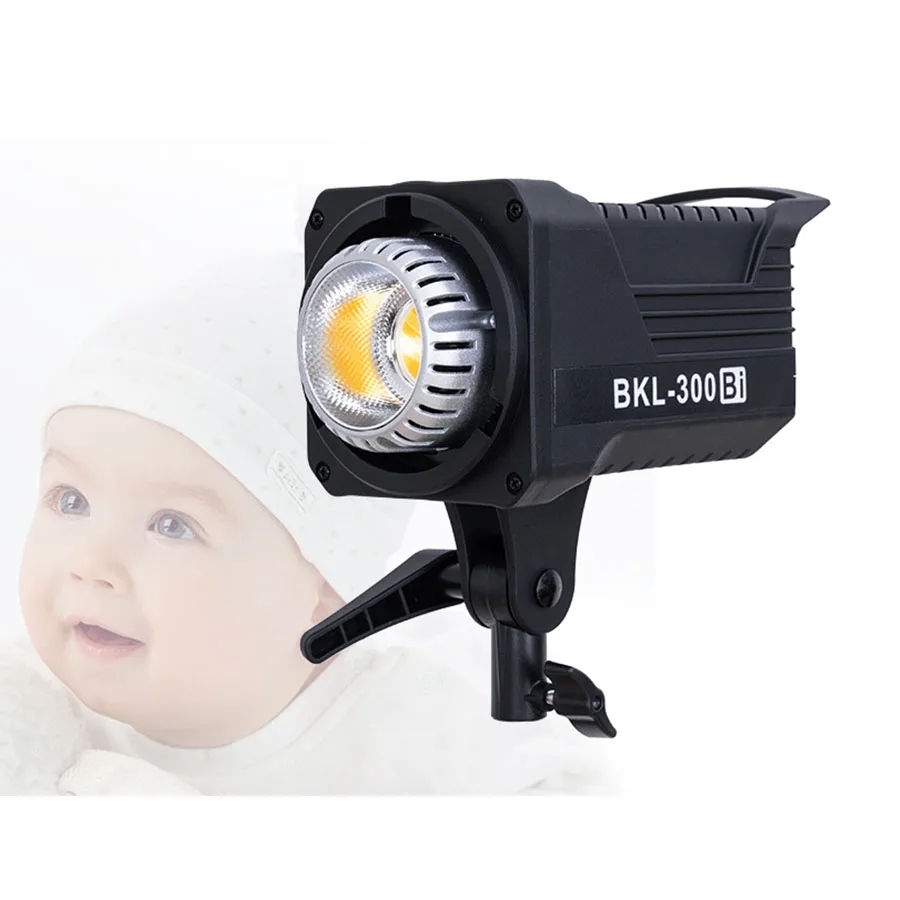 BKL-300Bi 120W Professional Camera Flash Light Photo Studio Accessories Continous Led Video Cob Photographic Lighting