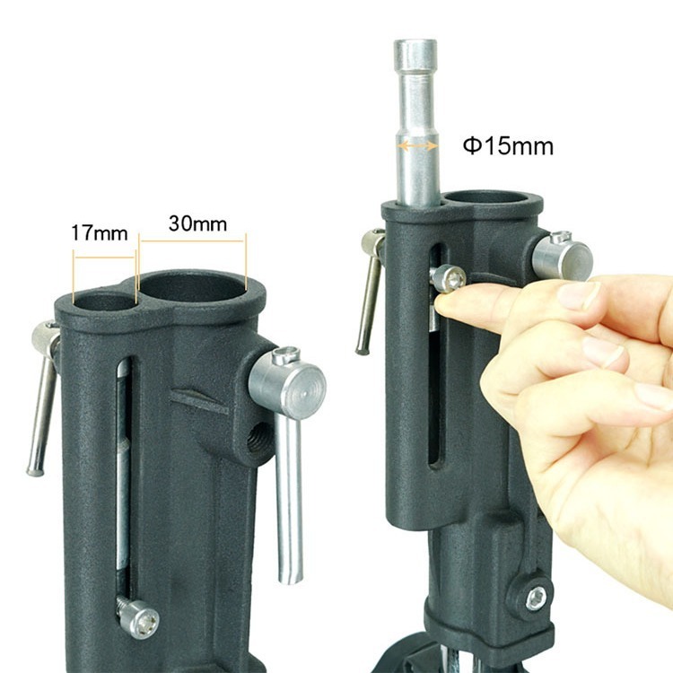 Silver Pillar 2.7m heavy duty hand-cranked lifting tripod for film and television crew studio lighting stand balanced cantilever inclined wall stand