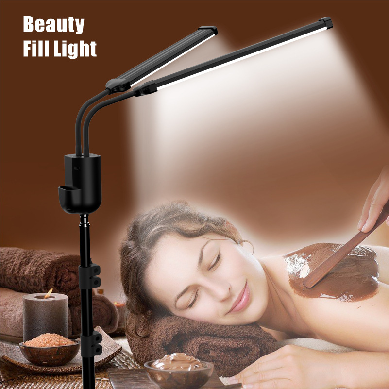 INSCINEVATIVE SUNFLOWER  Foldable six-arm live broadcast light fill light internet celebrity selfie beauty light LED photography lamp mobile phone live broadcast stand
