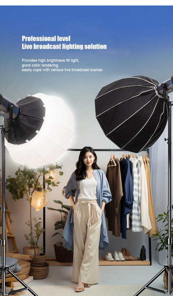 D-PRO W300Bi  300W dual color temperature photography light anchor live broadcast fill light indoor portrait photography lighting light