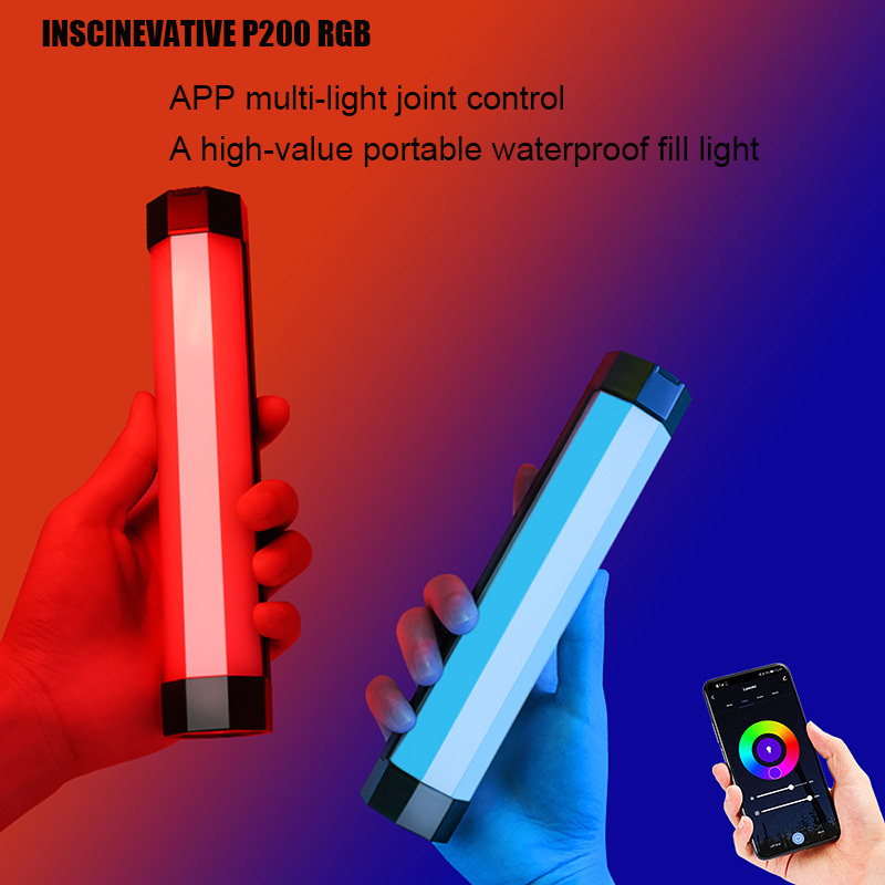 P200200W RGB handheld RGB fill light app control magnetic photography light film and television crew short video props
