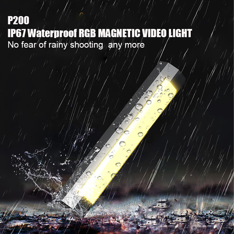 P200200W RGB handheld RGB fill light app control magnetic photography light film and television crew short video props