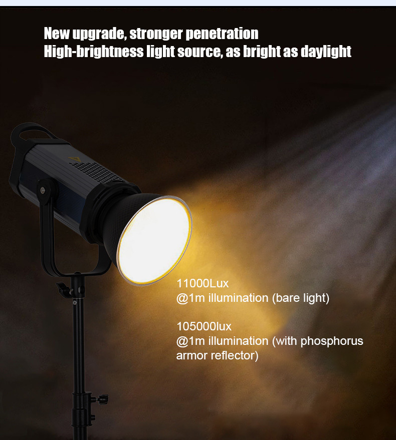 D-PRO W300Bi  300W dual color temperature photography light anchor live broadcast fill light indoor portrait photography lighting light