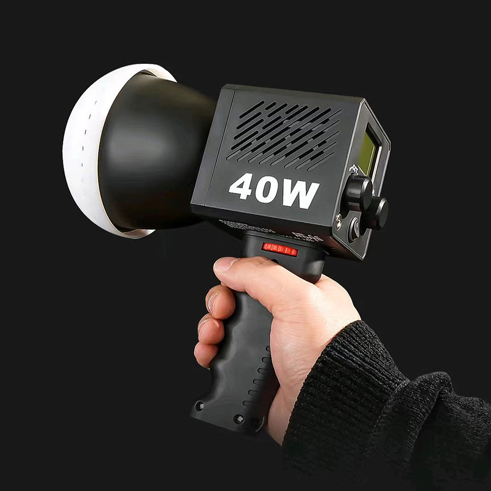 SC01 Portable Handhold 40W Bi-color Led COB Video Light Fill light for Live broadcast room, high power dual color temperature live broadcast fill light for photographying video