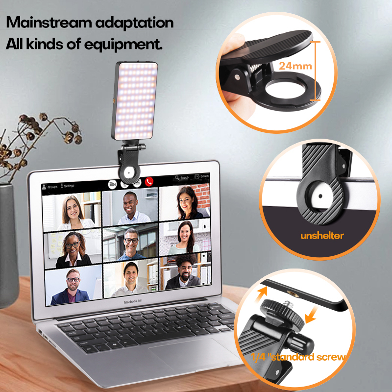 M19 2500-9000k Magnetic fill light LED video conference mobile phone fill light camera photo live photography pocket light